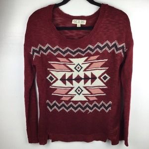 Pink Rose Sweater Size Large